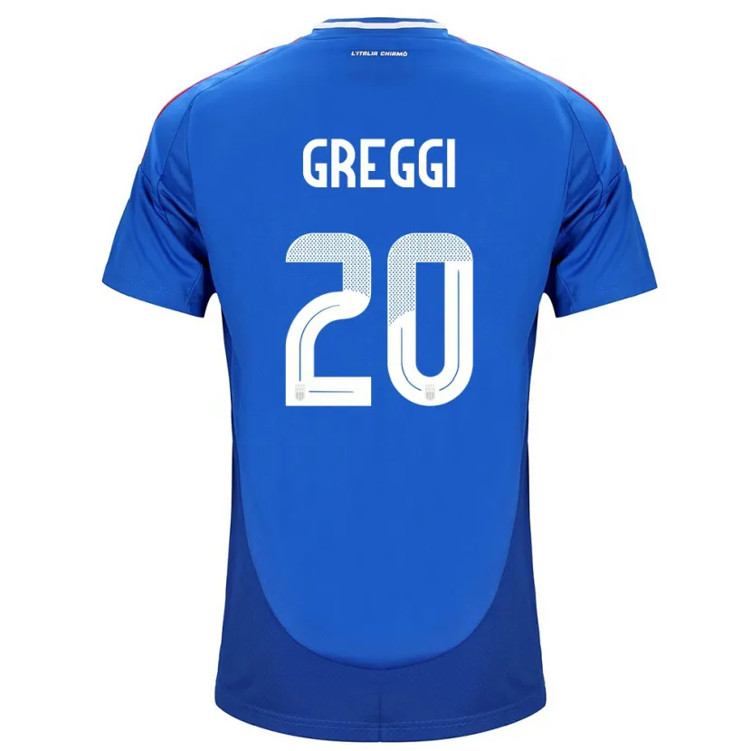 Danxen Kinder Italien Giada Greggi #20 Blau Heimtrikot Trikot 24-26 T-Shirt Schweiz