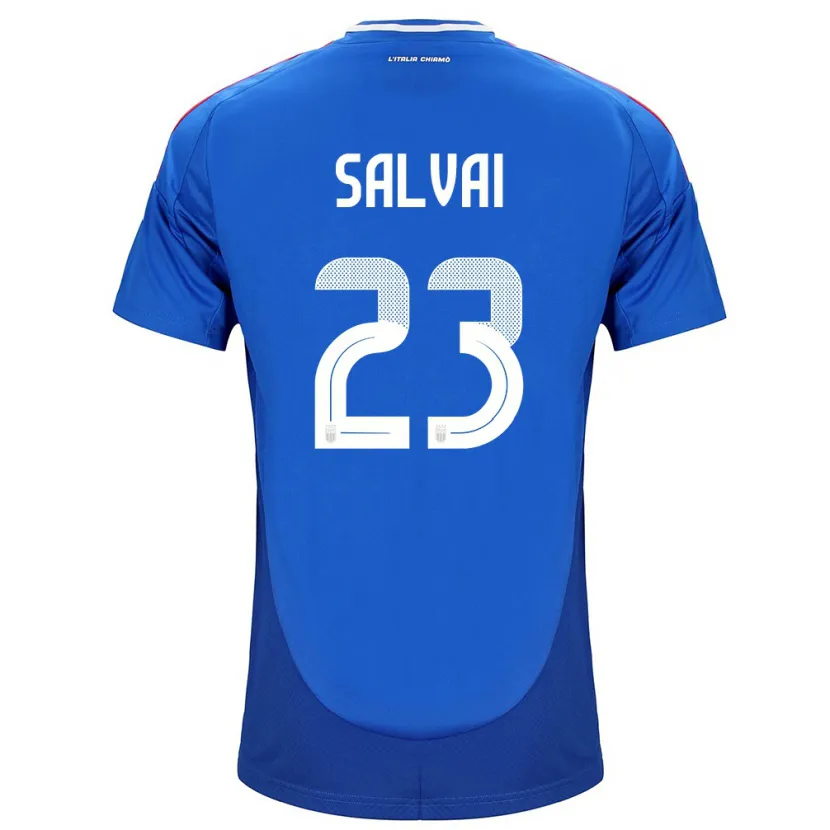 Danxen Kinder Italien Cecilia Salvai #23 Blau Heimtrikot Trikot 24-26 T-Shirt Schweiz