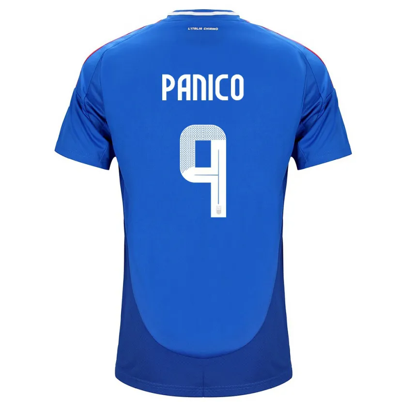 Danxen Kinder Italien Patrizia Panico #9 Blau Heimtrikot Trikot 24-26 T-Shirt Schweiz
