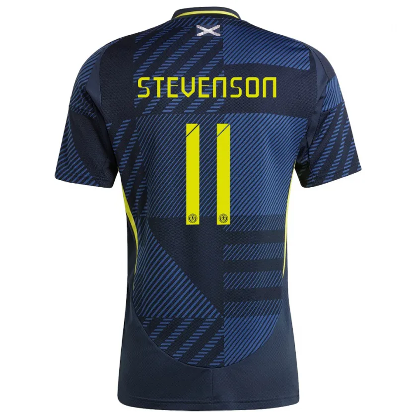 Danxen Kinder Schottland Gus Stevenson #11 Dunkelblau Heimtrikot Trikot 24-26 T-Shirt Schweiz