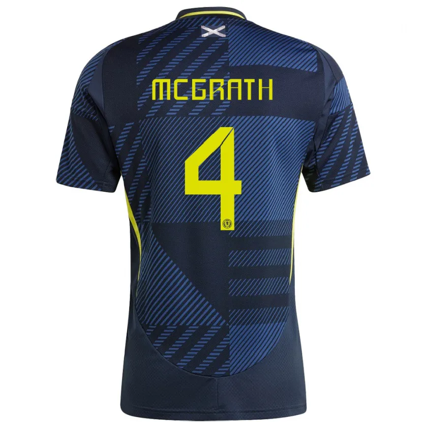 Danxen Kinder Schottland Joseph Mcgrath #4 Dunkelblau Heimtrikot Trikot 24-26 T-Shirt Schweiz