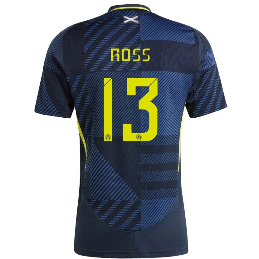 Danxen Kinder Schottland Jane Ross #13 Dunkelblau Heimtrikot Trikot 24-26 T-Shirt Schweiz