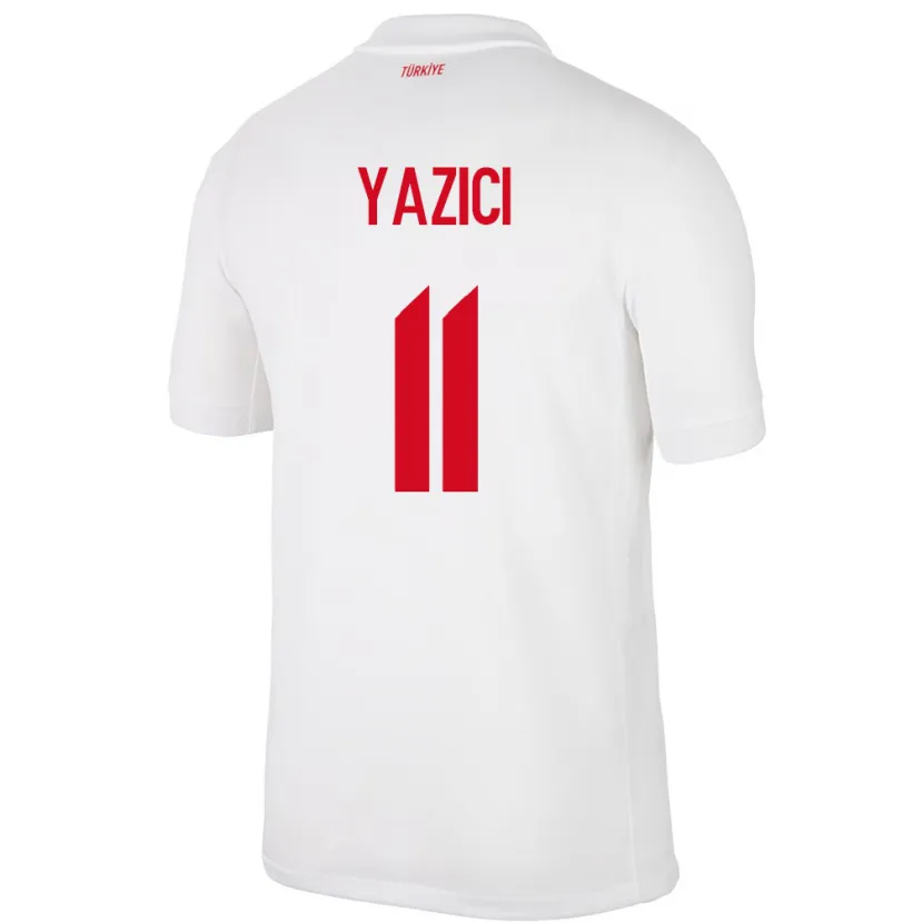 Danxen Kinder Türkei Yusuf Yazıcı #11 Weiß Heimtrikot Trikot 24-26 T-Shirt Schweiz