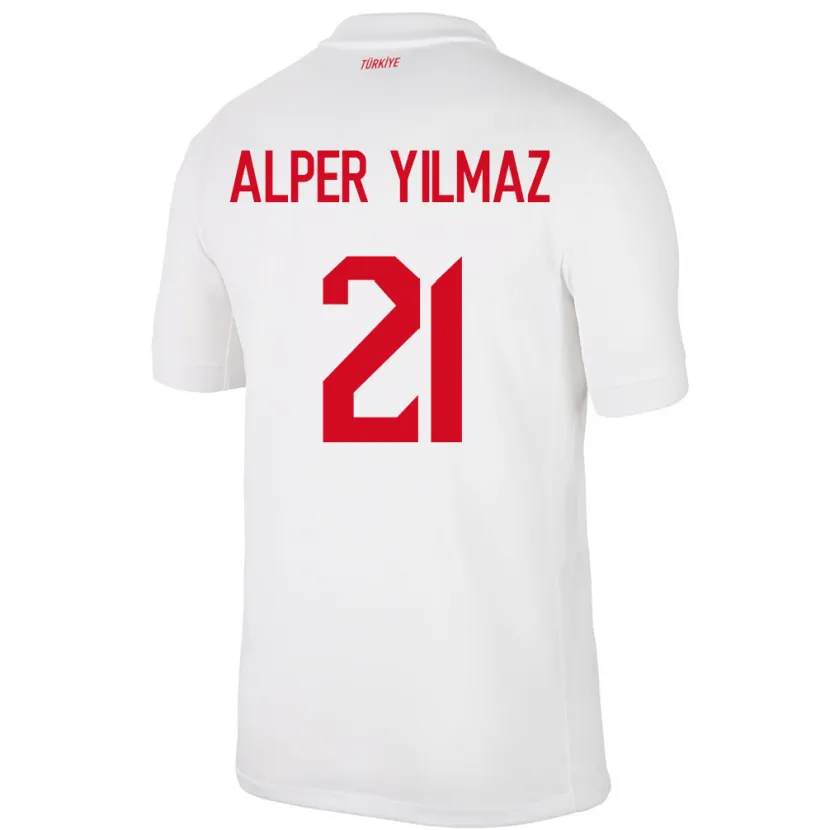 Danxen Kinder Türkei Barış Alper Yılmaz #21 Weiß Heimtrikot Trikot 24-26 T-Shirt Schweiz