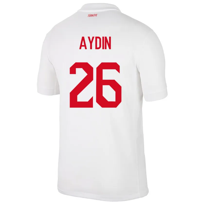 Danxen Kinder Türkei Oğuz Aydın #26 Weiß Heimtrikot Trikot 24-26 T-Shirt Schweiz
