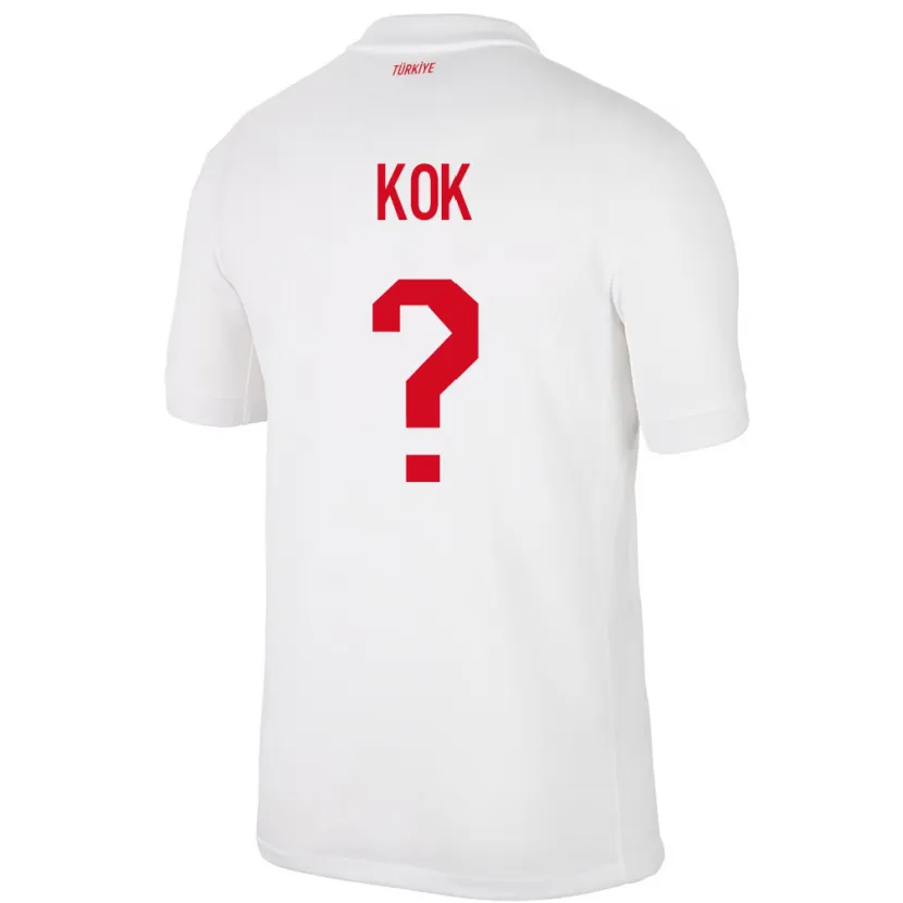 Danxen Kinder Türkei Serhan Kök #0 Weiß Heimtrikot Trikot 24-26 T-Shirt Schweiz