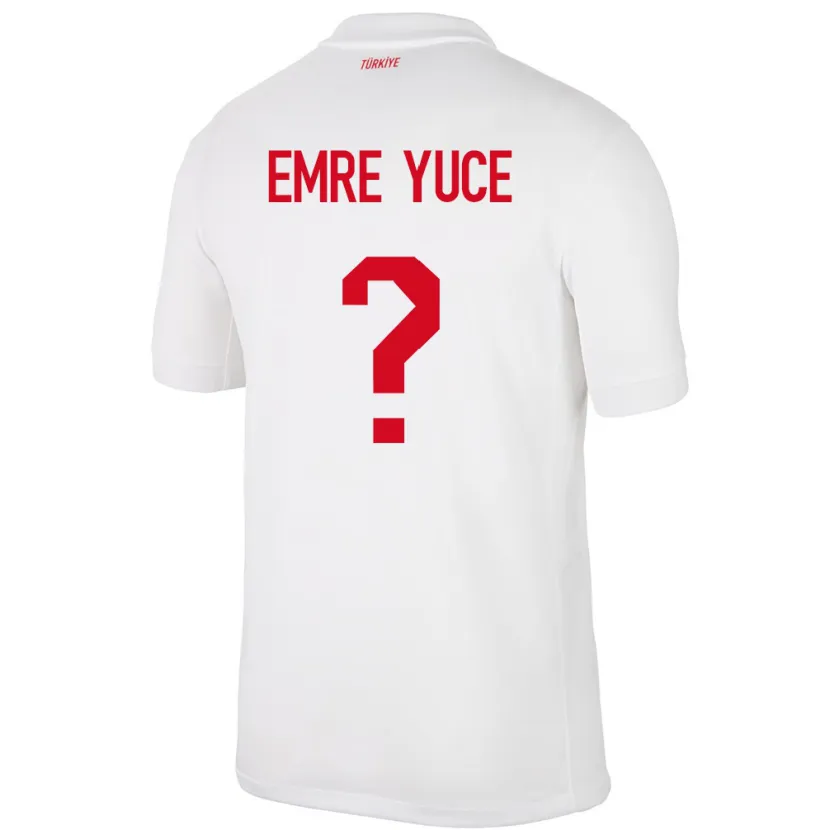 Danxen Kinder Türkei Yunus Emre Yüce #0 Weiß Heimtrikot Trikot 24-26 T-Shirt Schweiz