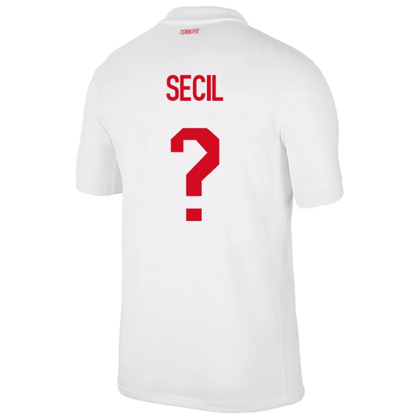 Danxen Kinder Türkei Efe Seçil #0 Weiß Heimtrikot Trikot 24-26 T-Shirt Schweiz