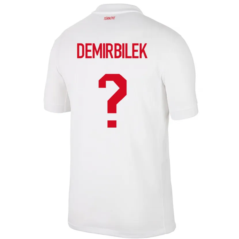 Danxen Kinder Türkei Ali Demirbilek #0 Weiß Heimtrikot Trikot 24-26 T-Shirt Schweiz