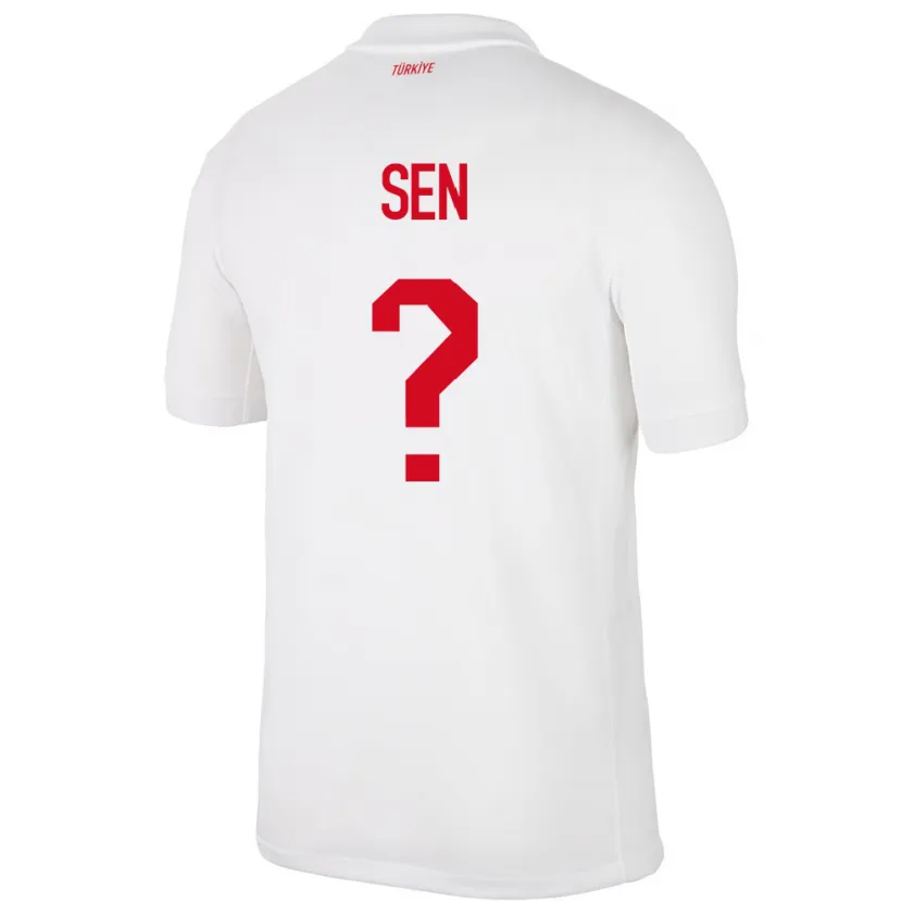Danxen Kinder Türkei Hüseyin Şen #0 Weiß Heimtrikot Trikot 24-26 T-Shirt Schweiz