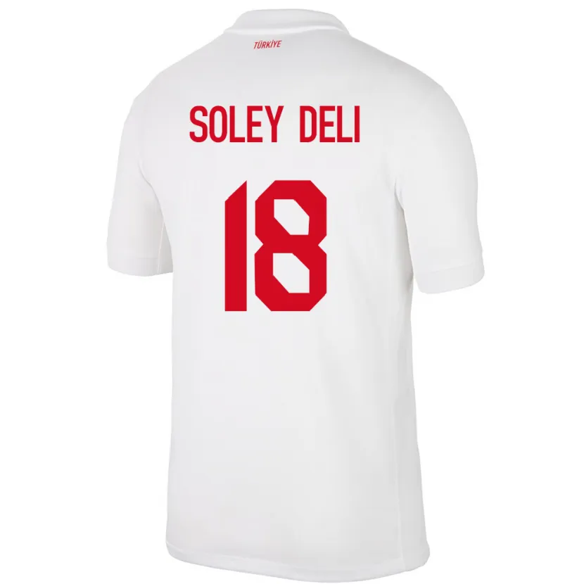 Danxen Kinder Türkei Dilara Soley Deli #18 Weiß Heimtrikot Trikot 24-26 T-Shirt Schweiz
