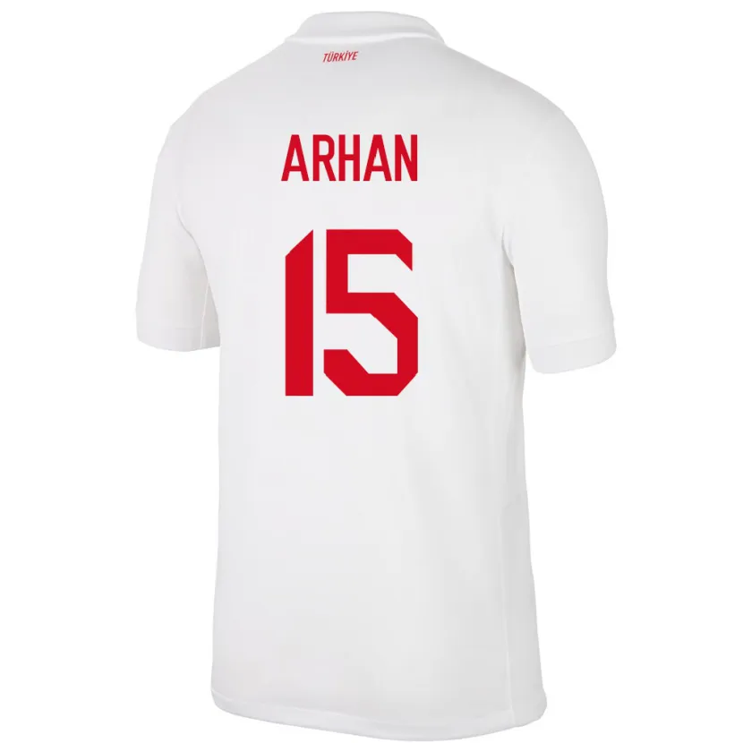Danxen Kinder Türkei Derya Arhan #15 Weiß Heimtrikot Trikot 24-26 T-Shirt Schweiz