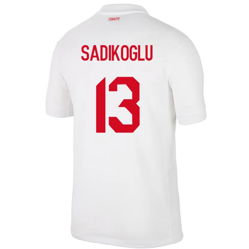 Danxen Kinder Türkei Birgül Sadıkoğlu #13 Weiß Heimtrikot Trikot 24-26 T-Shirt Schweiz