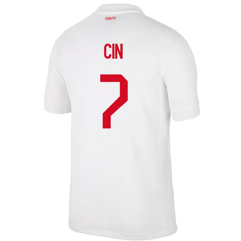 Danxen Kinder Türkei Miray Cin #7 Weiß Heimtrikot Trikot 24-26 T-Shirt Schweiz