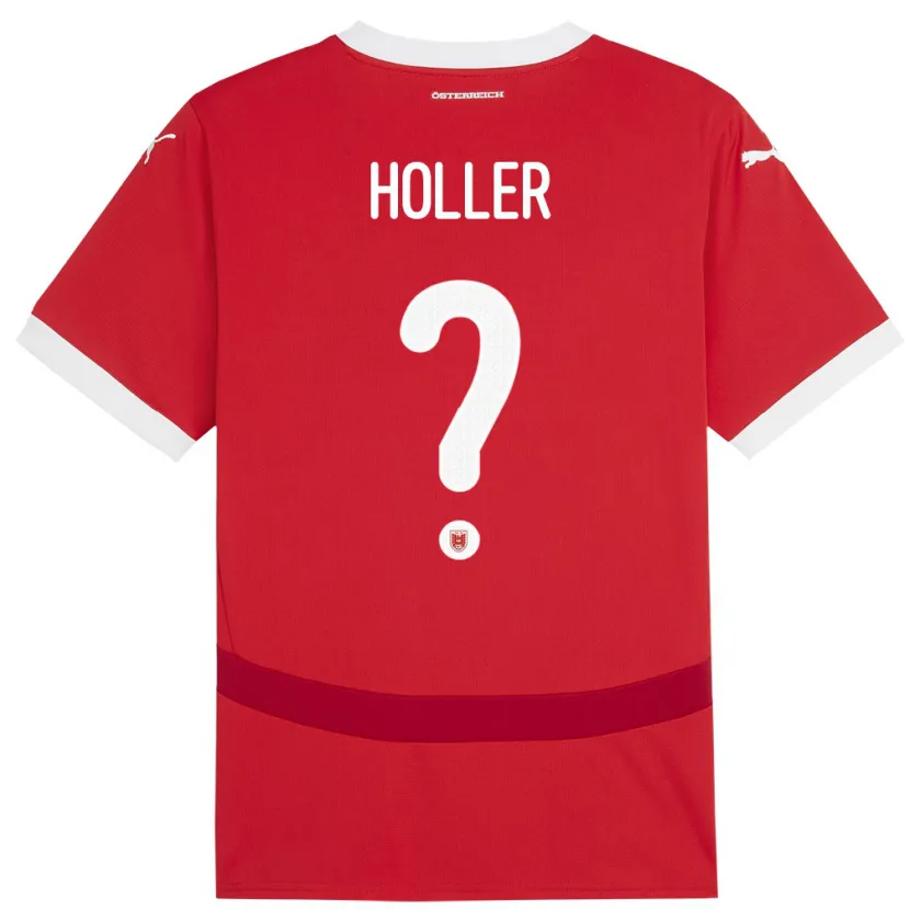 Danxen Kinder Österreich Julian Höller #0 Rot Heimtrikot Trikot 24-26 T-Shirt Schweiz