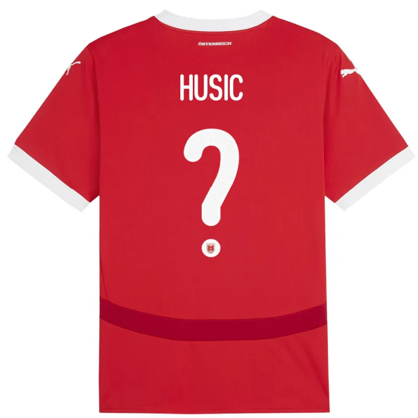 Danxen Kinder Österreich Loris Husic #0 Rot Heimtrikot Trikot 24-26 T-Shirt Schweiz