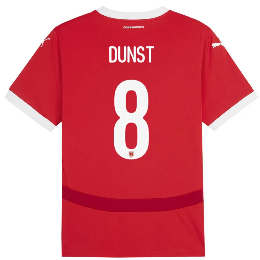 Danxen Kinder Österreich Barbara Dunst #8 Rot Heimtrikot Trikot 24-26 T-Shirt Schweiz