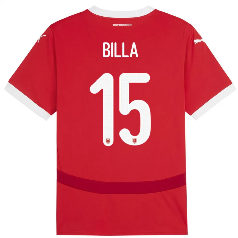 Danxen Kinder Österreich Nicole Billa #15 Rot Heimtrikot Trikot 24-26 T-Shirt Schweiz