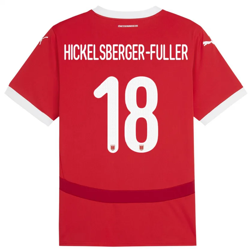 Danxen Kinder Österreich Julia Hickelsberger-Füller #18 Rot Heimtrikot Trikot 24-26 T-Shirt Schweiz