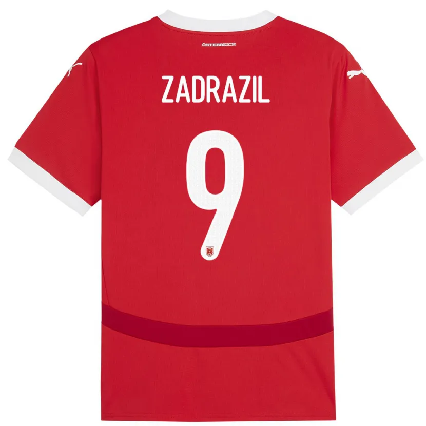 Danxen Kinder Österreich Sarah Zadrazil #9 Rot Heimtrikot Trikot 24-26 T-Shirt Schweiz