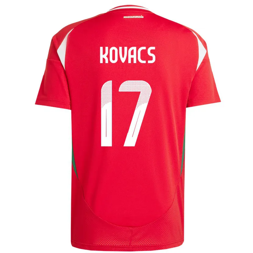 Danxen Kinder Ungarn Mátyás Kovács #17 Rot Heimtrikot Trikot 24-26 T-Shirt Schweiz
