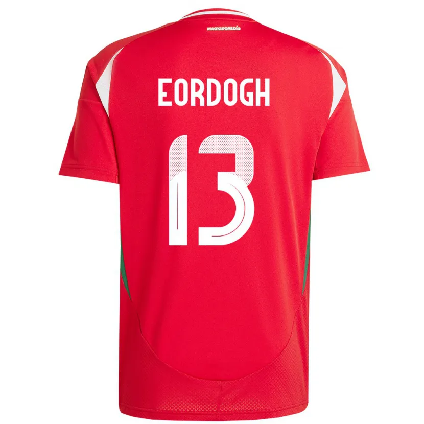 Danxen Kinder Ungarn András Eördögh #13 Rot Heimtrikot Trikot 24-26 T-Shirt Schweiz