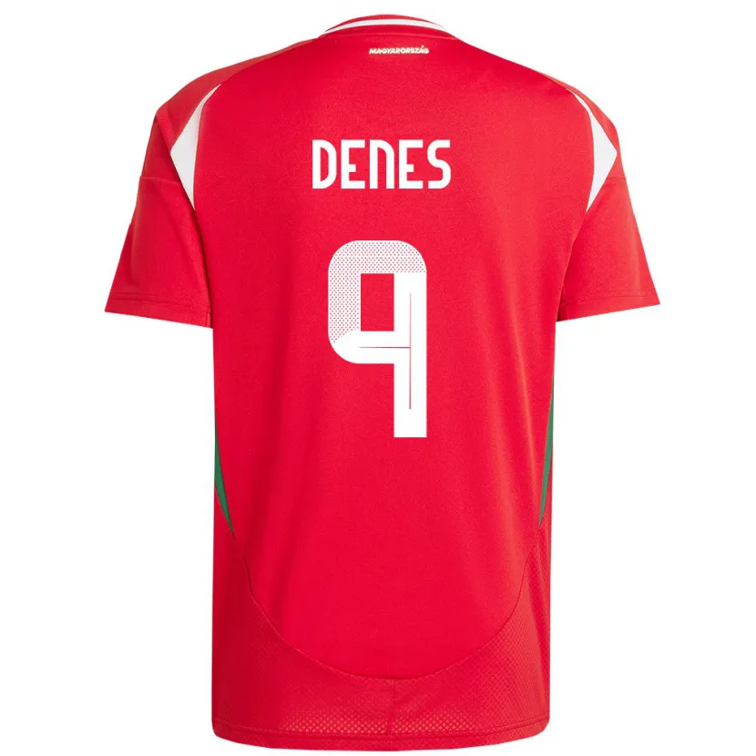 Danxen Kinder Ungarn Csanád-Vilmos Dénes #9 Rot Heimtrikot Trikot 24-26 T-Shirt Schweiz
