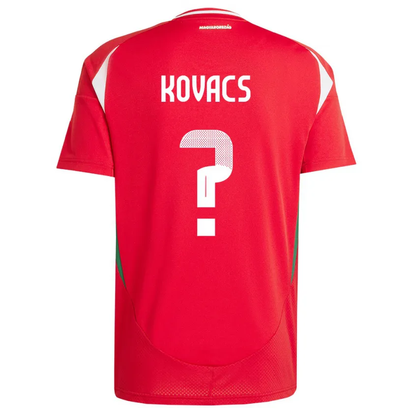 Danxen Kinder Ungarn Bendegúz Kovács #0 Rot Heimtrikot Trikot 24-26 T-Shirt Schweiz