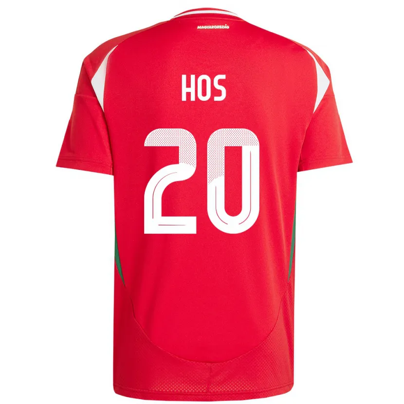 Danxen Kinder Ungarn Zsombor Hős #20 Rot Heimtrikot Trikot 24-26 T-Shirt Schweiz