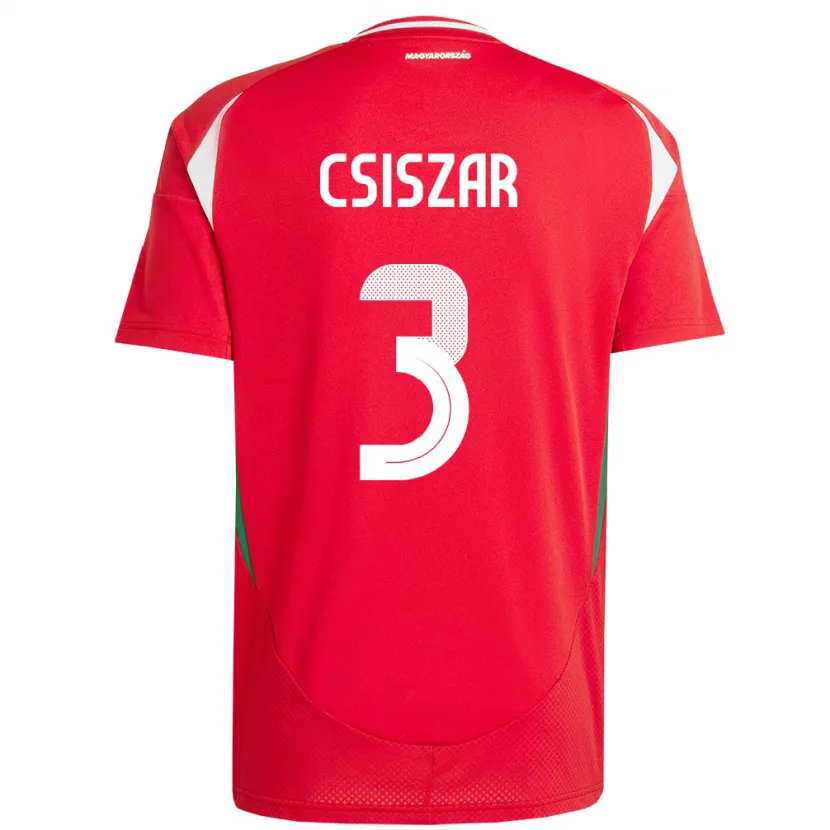 Danxen Kinder Ungarn Henrietta Csiszar #3 Rot Heimtrikot Trikot 24-26 T-Shirt Schweiz