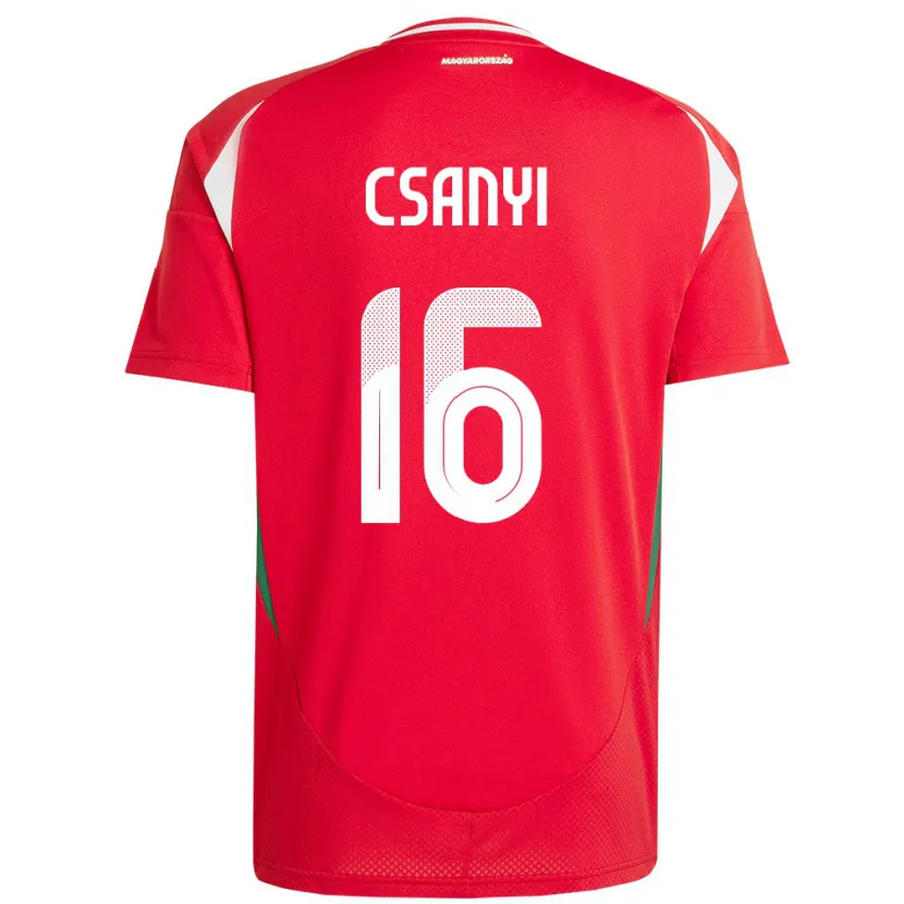 Danxen Kinder Ungarn Diána Csányi #16 Rot Heimtrikot Trikot 24-26 T-Shirt Schweiz