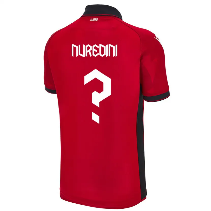 Danxen Kinder Albanien Ardit Nuredini #0 Rot Heimtrikot Trikot 24-26 T-Shirt Schweiz
