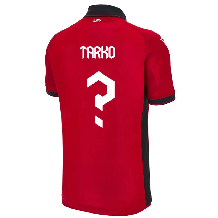 Danxen Kinder Albanien Daniel Tarko #0 Rot Heimtrikot Trikot 24-26 T-Shirt Schweiz