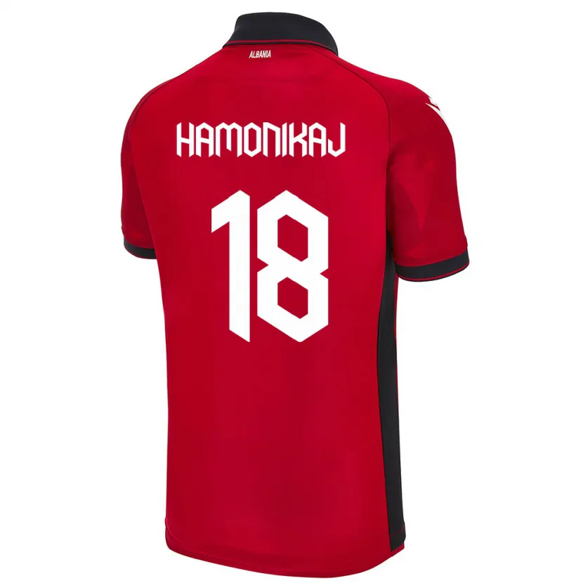 Danxen Kinder Albanien Klea Hamonikaj #18 Rot Heimtrikot Trikot 24-26 T-Shirt Schweiz
