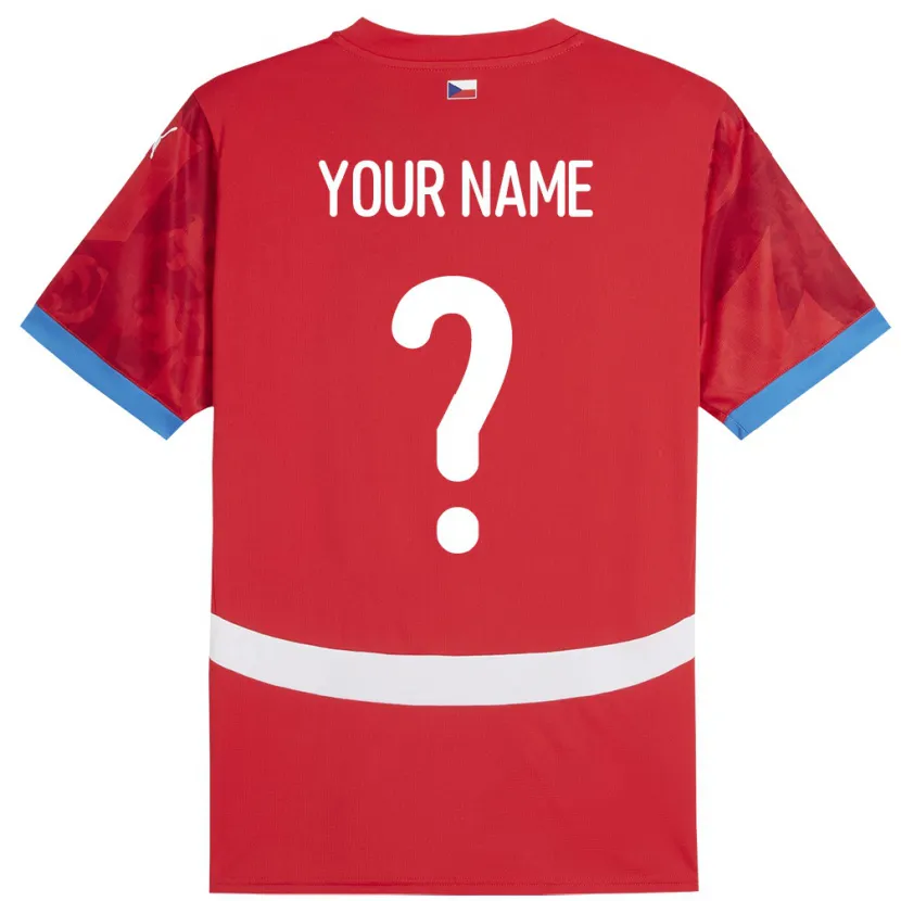 Danxen Kinder Tschechien Ihren Namen #0 Rot Heimtrikot Trikot 24-26 T-Shirt Schweiz