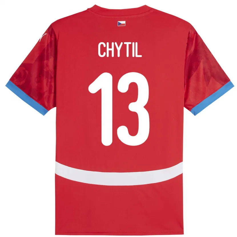 Danxen Kinder Tschechien Mojmir Chytil #13 Rot Heimtrikot Trikot 24-26 T-Shirt Schweiz