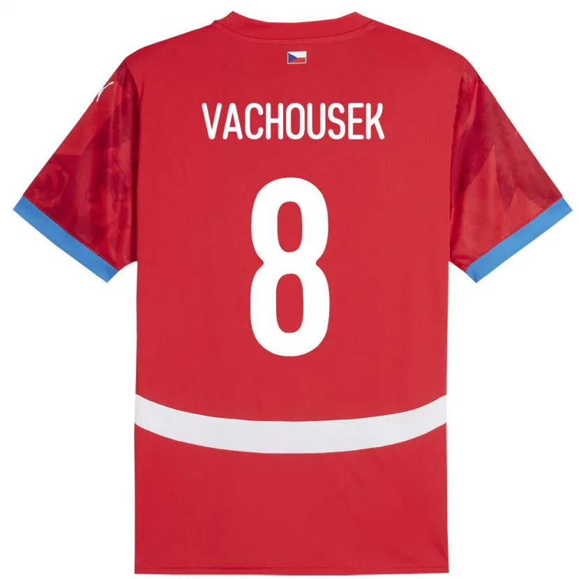 Danxen Kinder Tschechien Tadeas Vachousek #8 Rot Heimtrikot Trikot 24-26 T-Shirt Schweiz