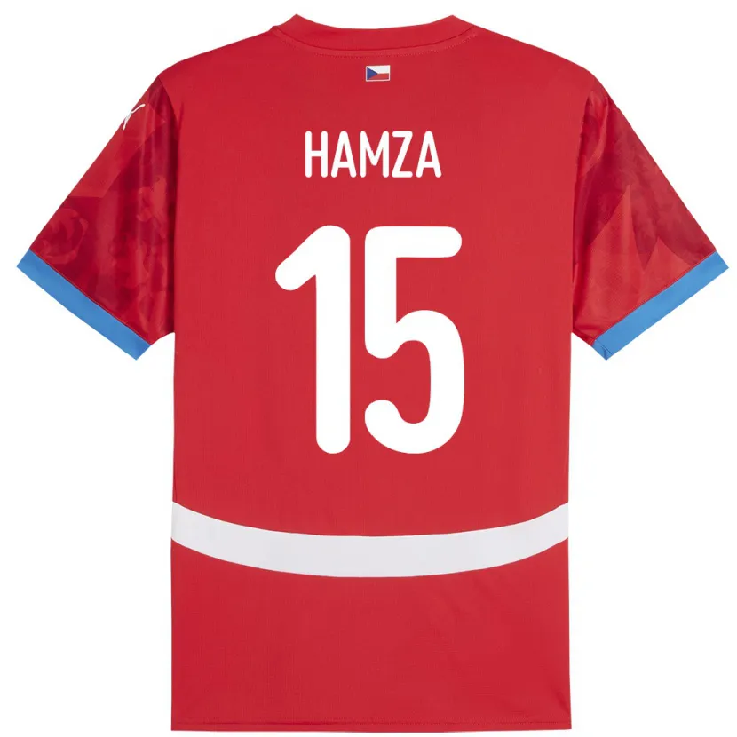 Danxen Kinder Tschechien Jiri Hamza #15 Rot Heimtrikot Trikot 24-26 T-Shirt Schweiz