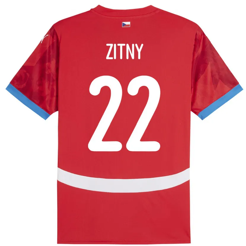 Danxen Kinder Tschechien Matej Zitny #22 Rot Heimtrikot Trikot 24-26 T-Shirt Schweiz