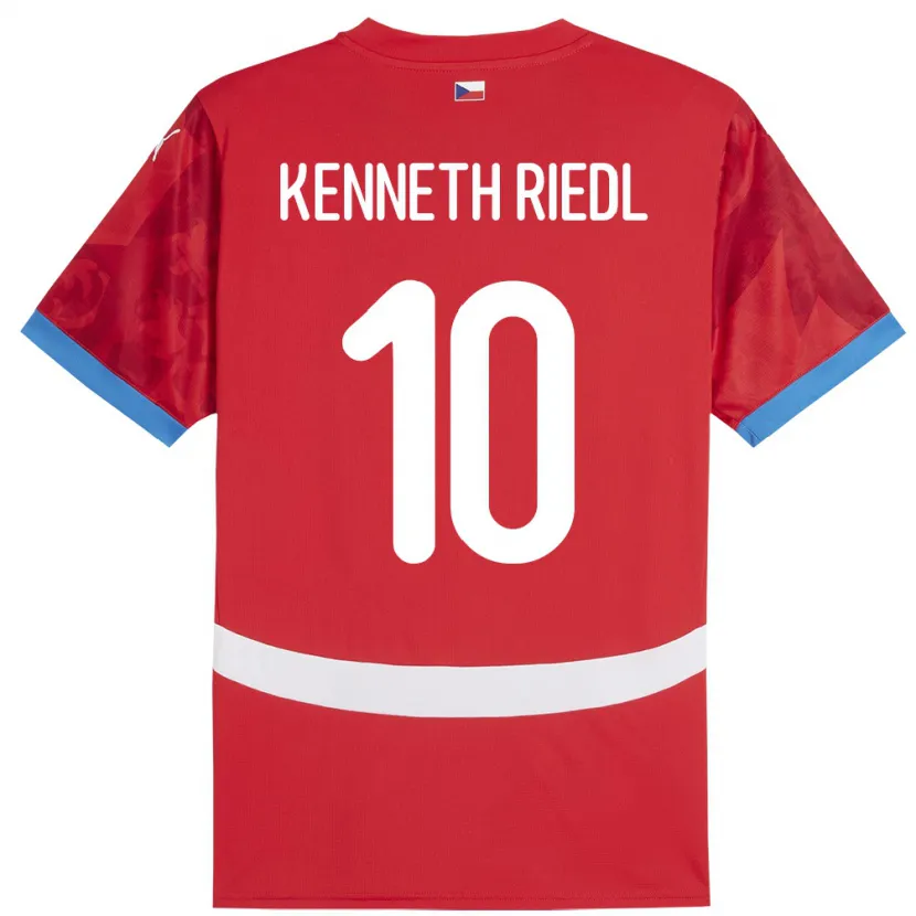 Danxen Kinder Tschechien Victor Kenneth Riedl #10 Rot Heimtrikot Trikot 24-26 T-Shirt Schweiz