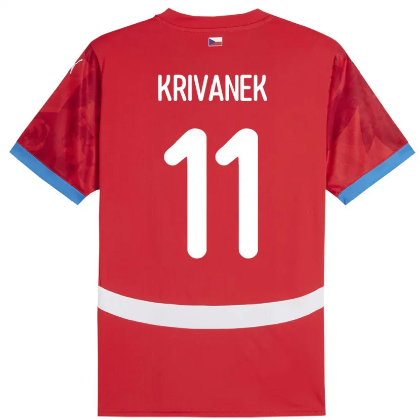 Danxen Kinder Tschechien Jan Krivanek #11 Rot Heimtrikot Trikot 24-26 T-Shirt Schweiz