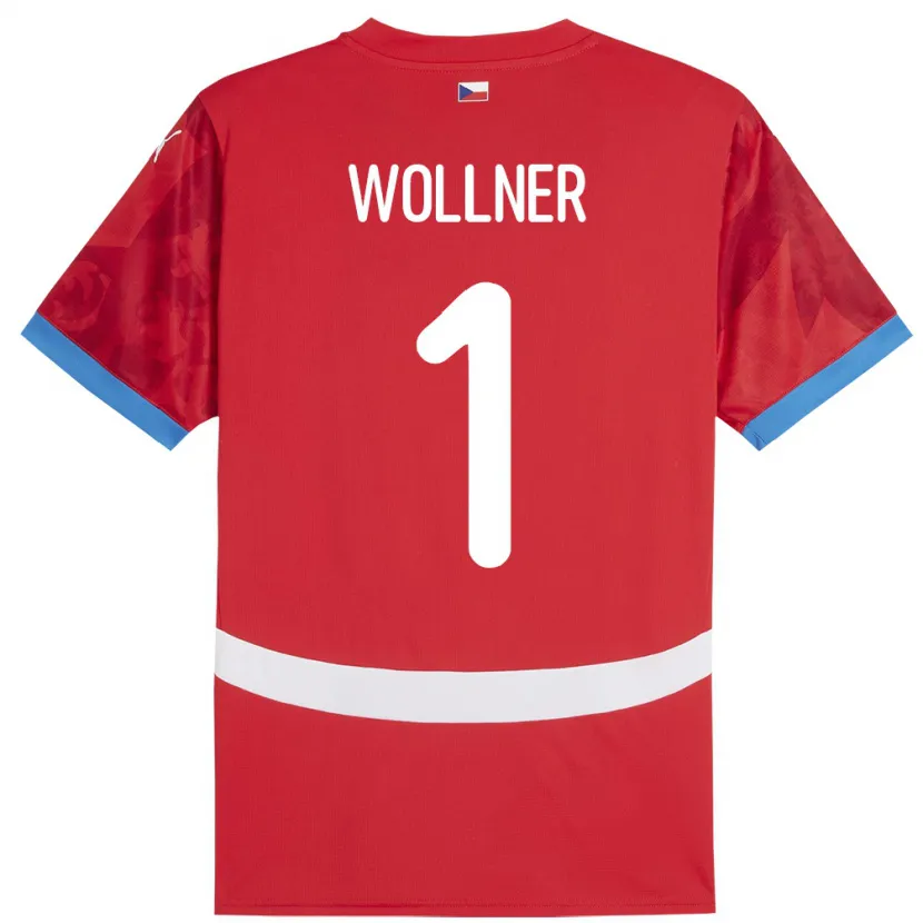 Danxen Kinder Tschechien Vojtech Wollner #1 Rot Heimtrikot Trikot 24-26 T-Shirt Schweiz