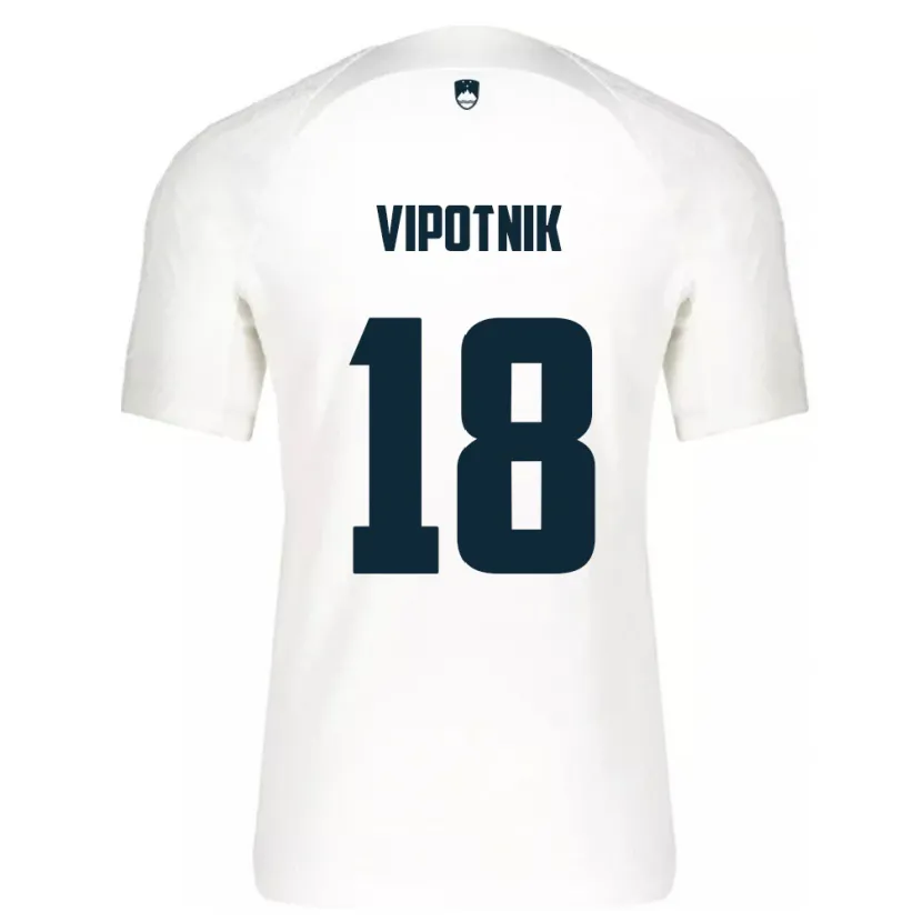 Danxen Kinder Slowenien Zan Vipotnik #18 Weiß Heimtrikot Trikot 24-26 T-Shirt Schweiz