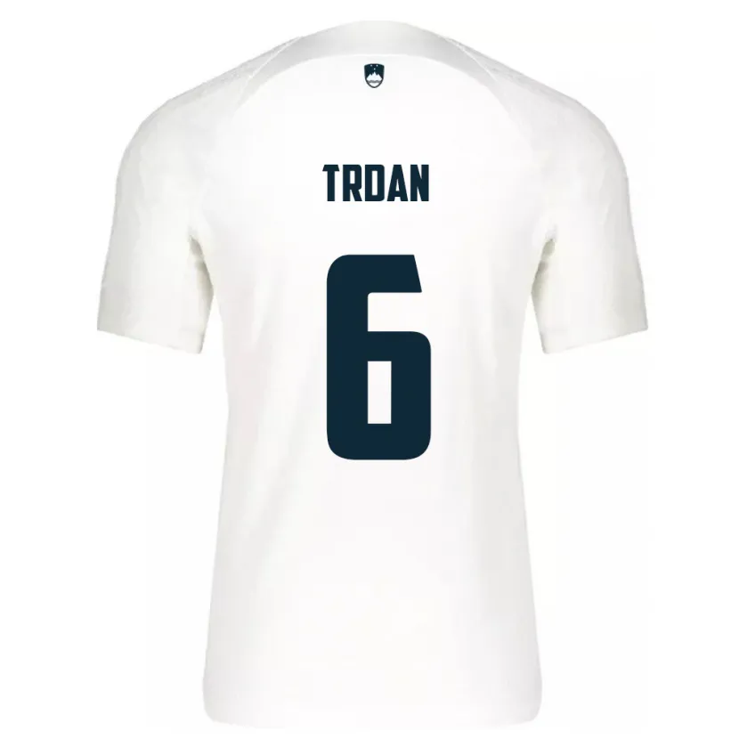 Danxen Kinder Slowenien Miha Trdan #6 Weiß Heimtrikot Trikot 24-26 T-Shirt Schweiz