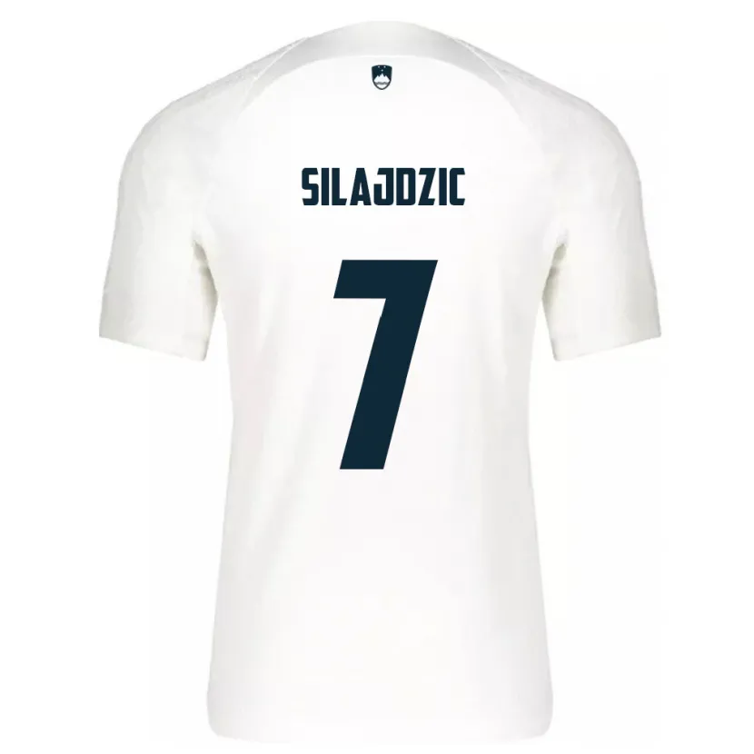 Danxen Kinder Slowenien Riad Silajdzic #7 Weiß Heimtrikot Trikot 24-26 T-Shirt Schweiz