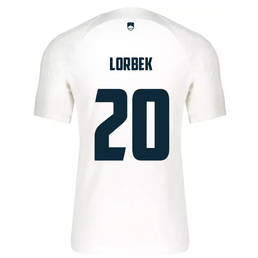 Danxen Kinder Slowenien Anej Lorbek #20 Weiß Heimtrikot Trikot 24-26 T-Shirt Schweiz