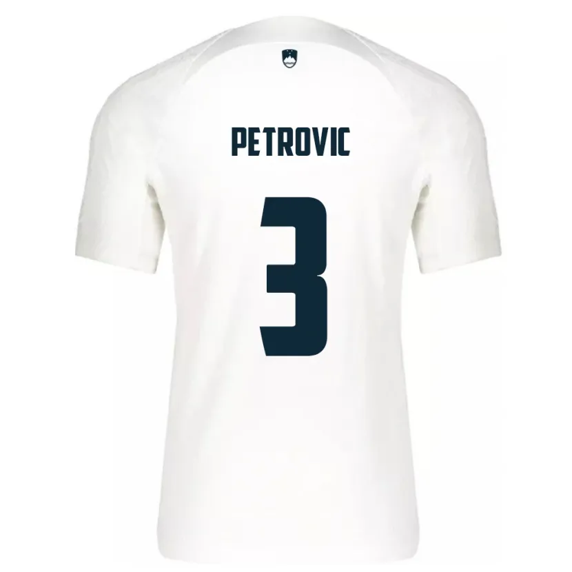Danxen Kinder Slowenien Zan Petrovic #3 Weiß Heimtrikot Trikot 24-26 T-Shirt Schweiz