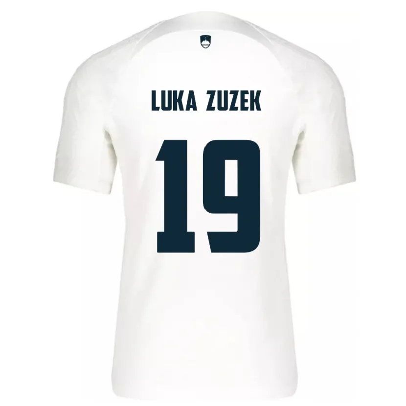 Danxen Kinder Slowenien Zan Luka Zuzek #19 Weiß Heimtrikot Trikot 24-26 T-Shirt Schweiz