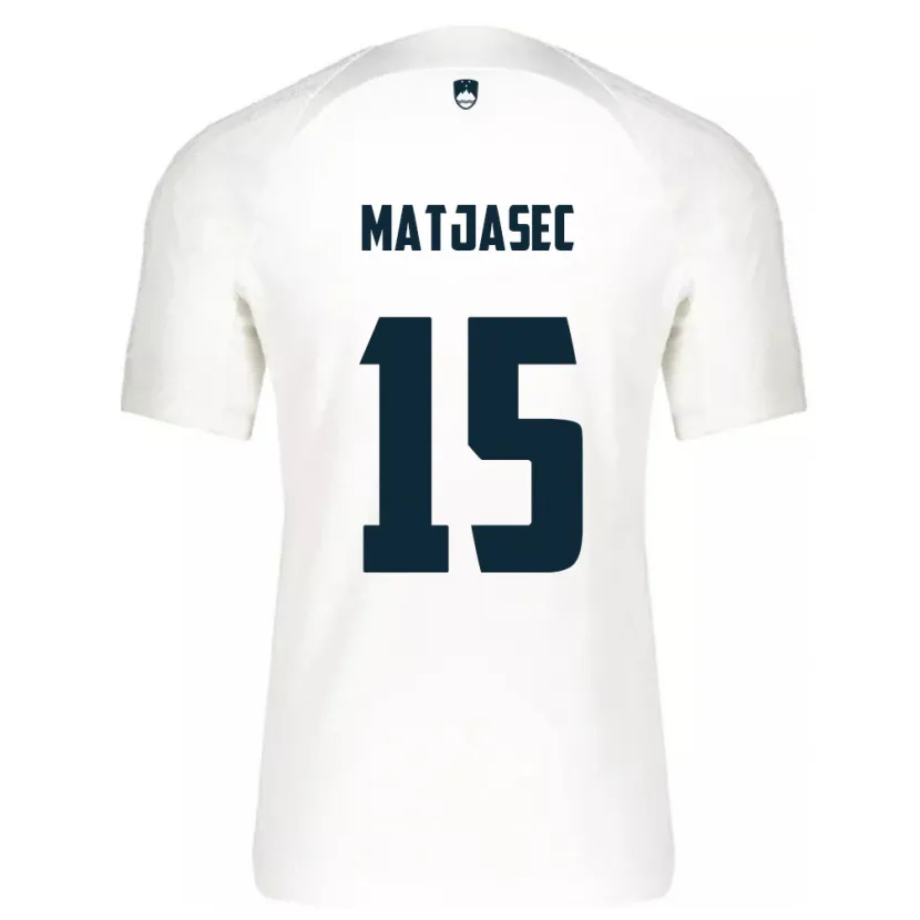 Danxen Kinder Slowenien Miha Matjasec #15 Weiß Heimtrikot Trikot 24-26 T-Shirt Schweiz