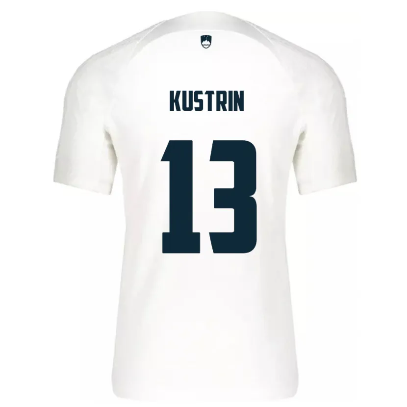 Danxen Kinder Slowenien Zala Kuštrin #13 Weiß Heimtrikot Trikot 24-26 T-Shirt Schweiz